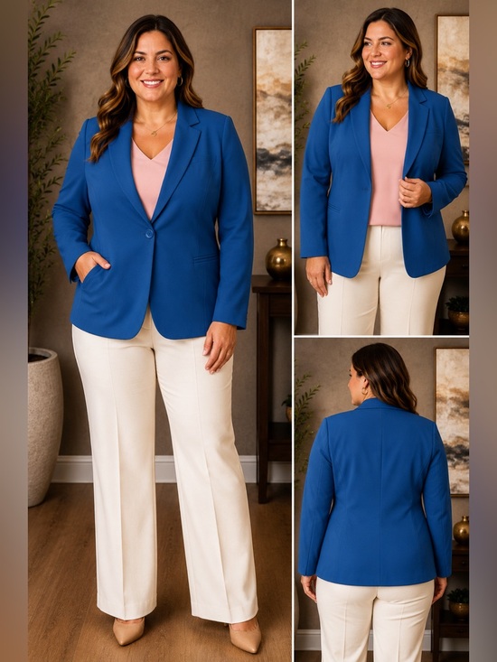 Pendleton Jackets & Blazers - Pendleton 98% Virgin Wool Blazer Size 16 Blue Tailored Jacket Career Business